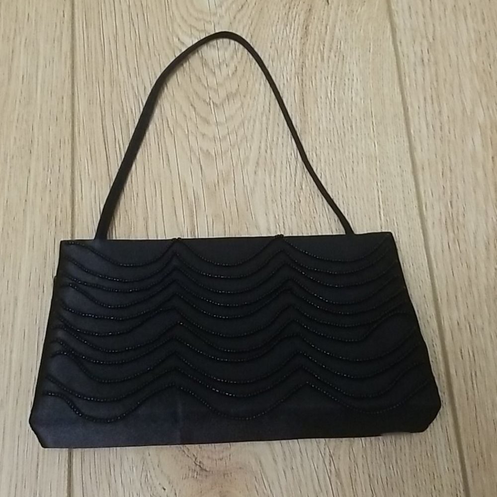 Victoria Secret Vintage Black Beaded Clutch